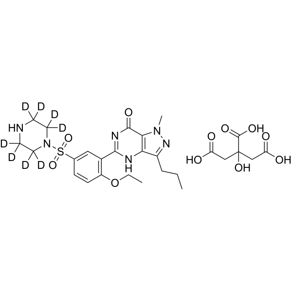 Desmethylsildenafil-d8 citrate 1215071-06-9